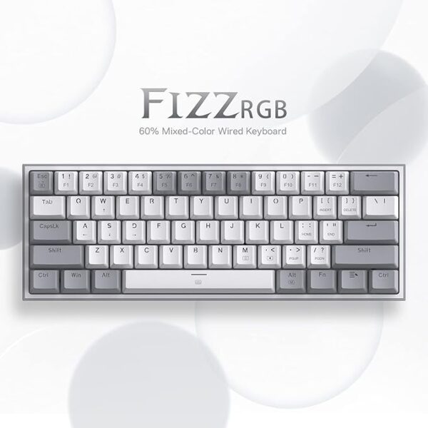 Second image of Redragon K617 Fizz RGB Gaming Mechanical Keyboard
